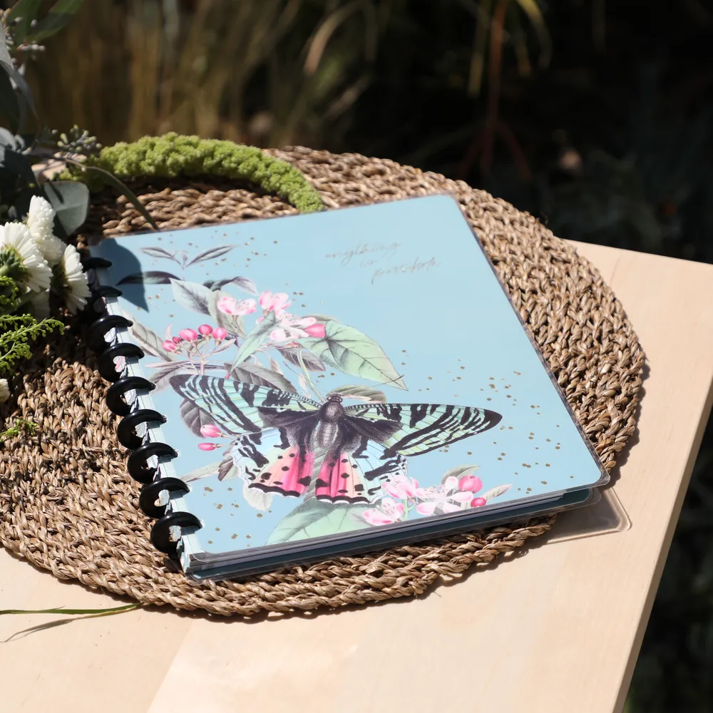 Happy Planner Butterflies Blooms carnet disques pointillé 60 feuilles