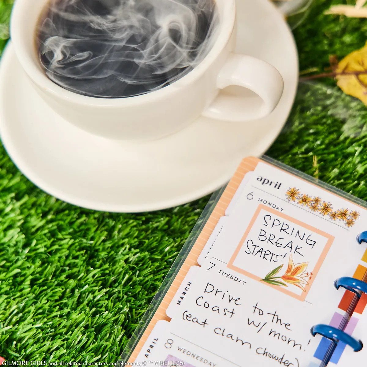 Happy Planner Gilmore Girls 2026 agenda skinny mini horizontal 12 mois