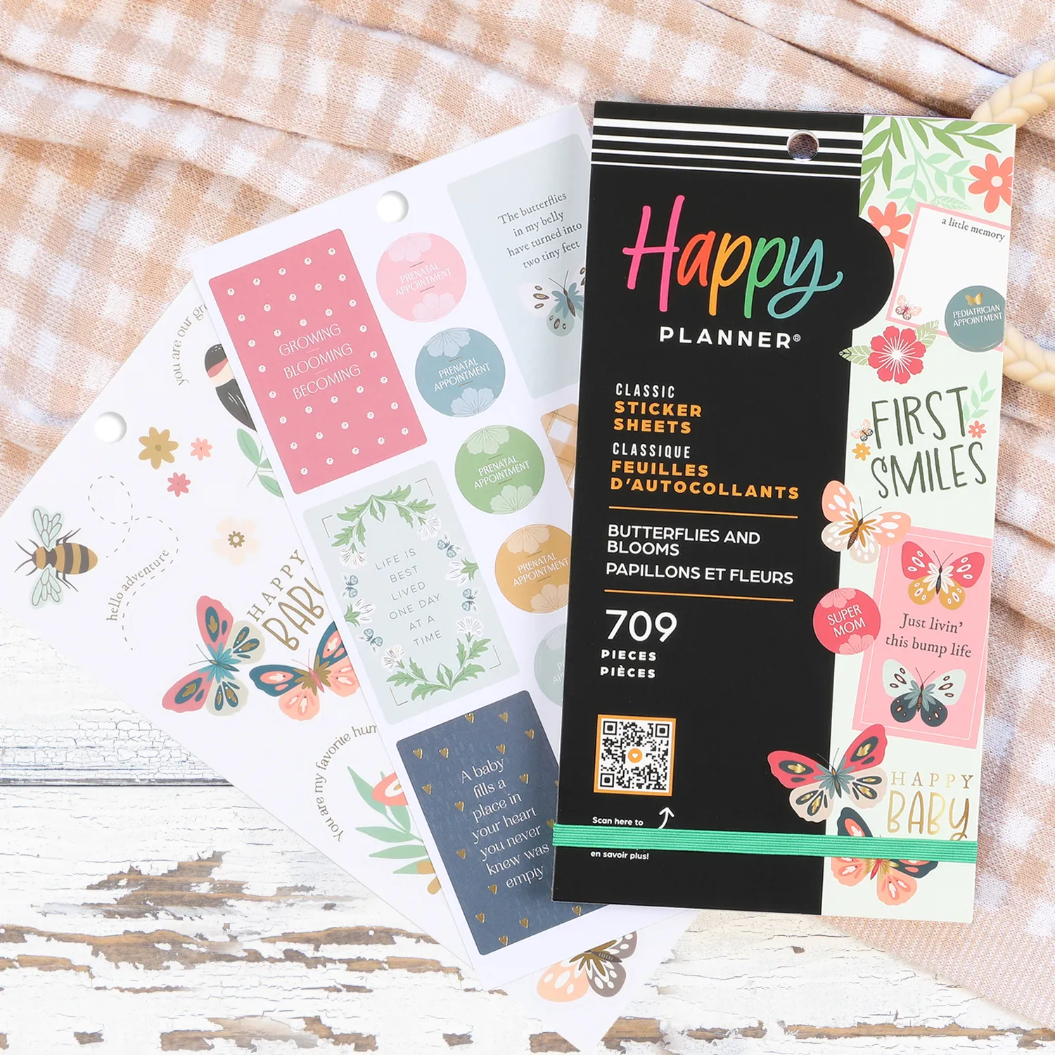 Happy Stickers Butterflies Blooms Baby stickers 709 pièces