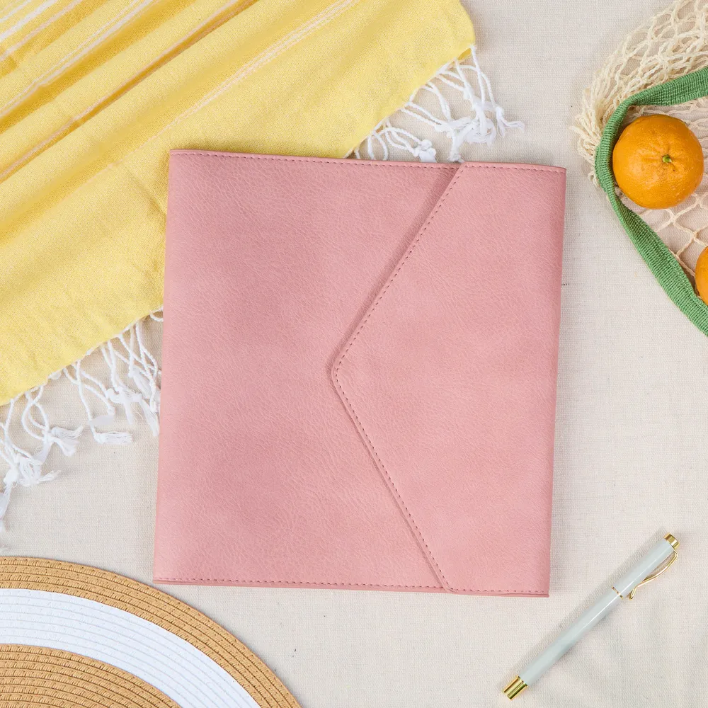 Happy Planner Blush Deluxe folio pochette Classic simili cuir