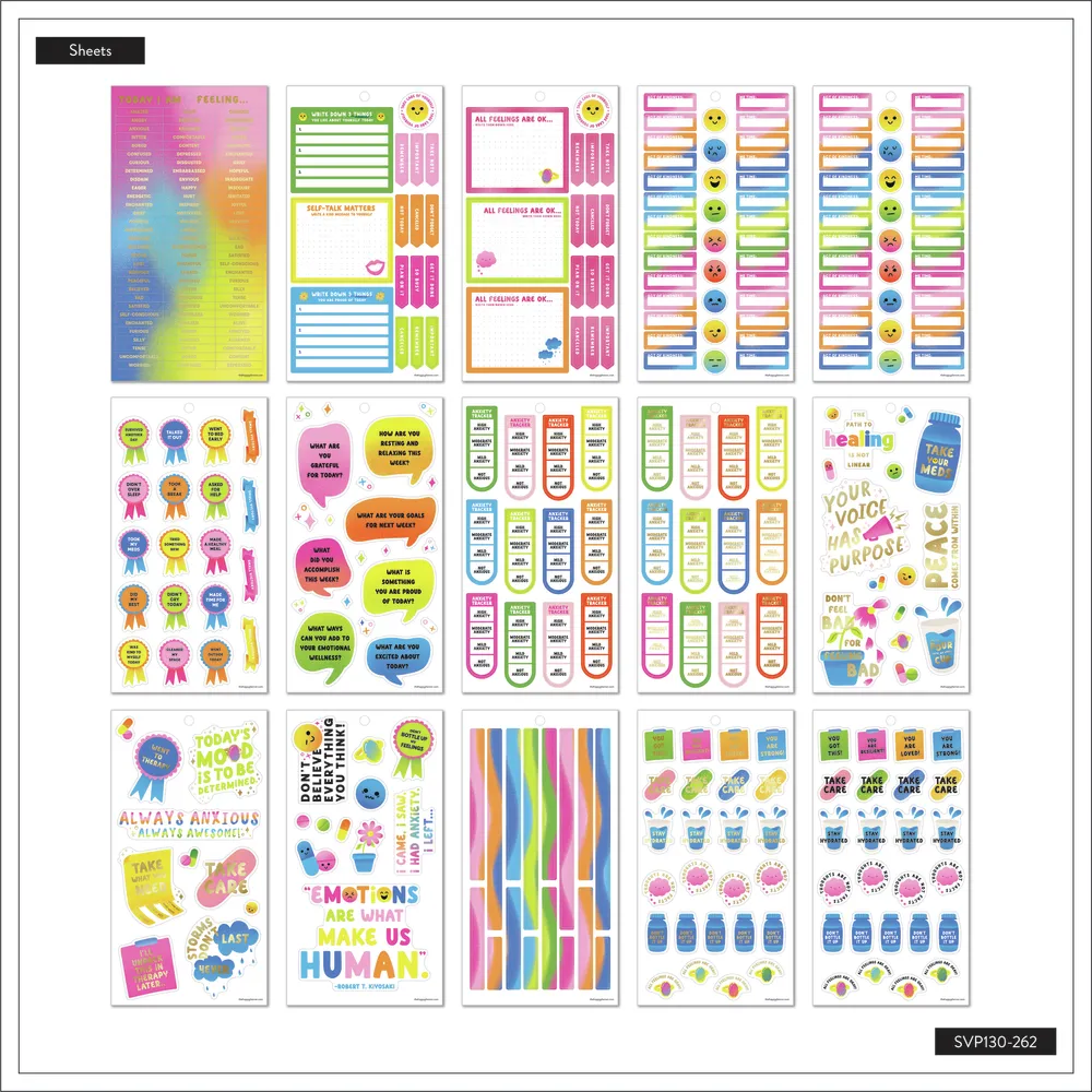 Happy Planner Take Care of You stickers Value Pack 688