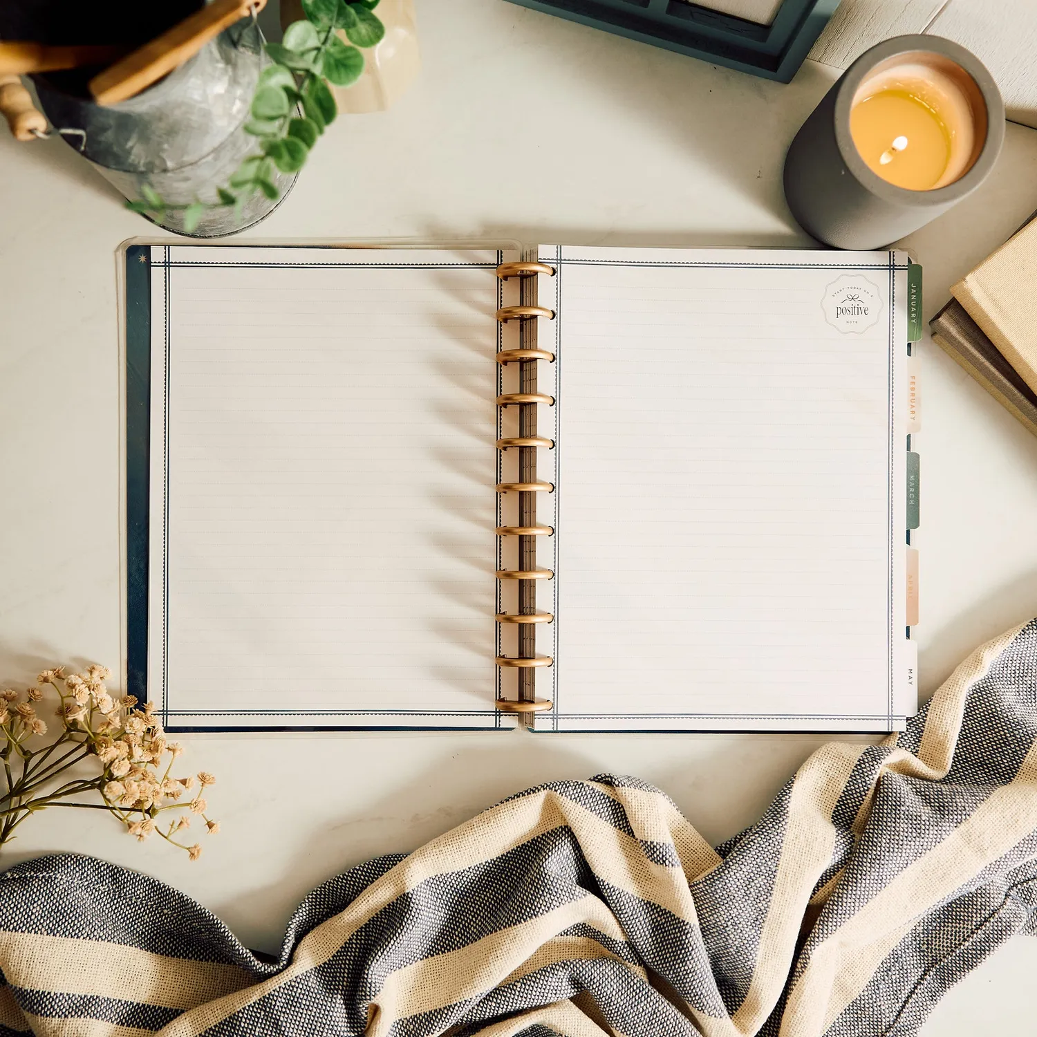 Happy Planner Modern Balance recharge papier Big 40 feuilles neutre