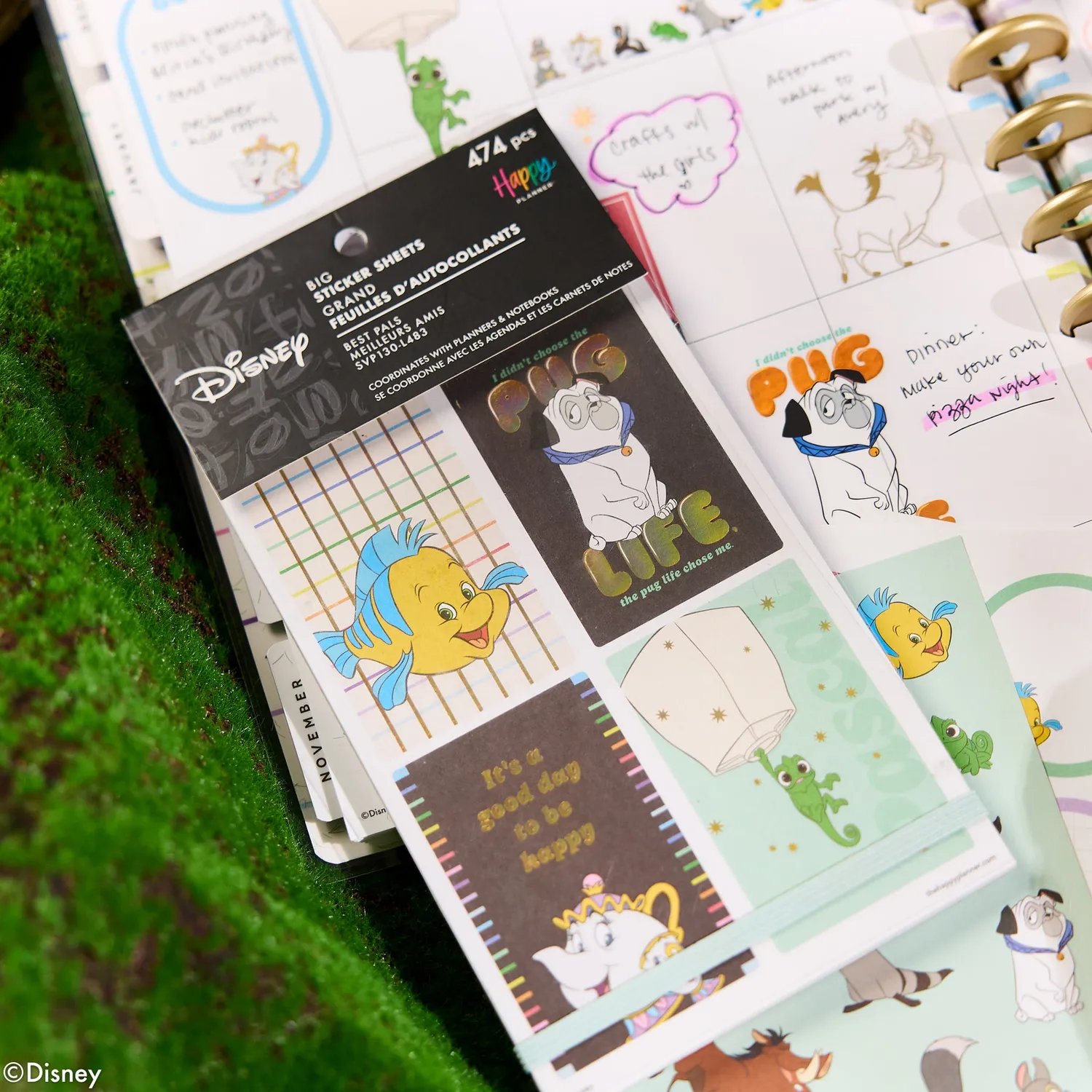 Happy Planner Disney Best Pals stickers Big 30 feuilles