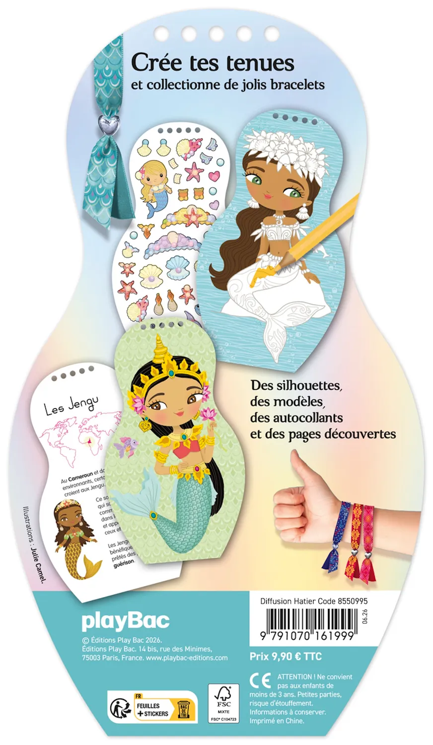 Frigobloc Minimiki carnet créatif Sirènes du monde