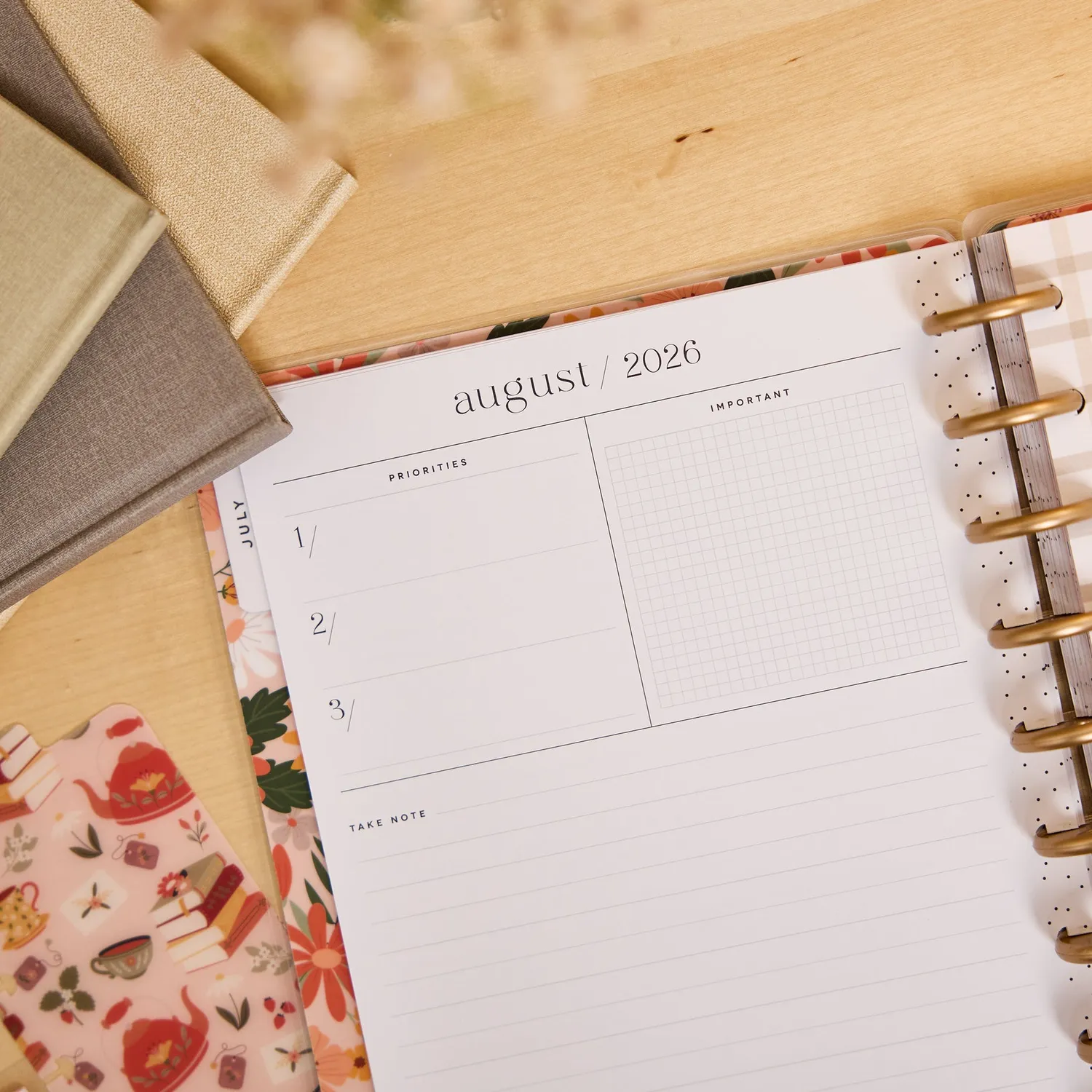 Happy Planner Reading Hour agenda enseignant Classic 2026-2027 coffret