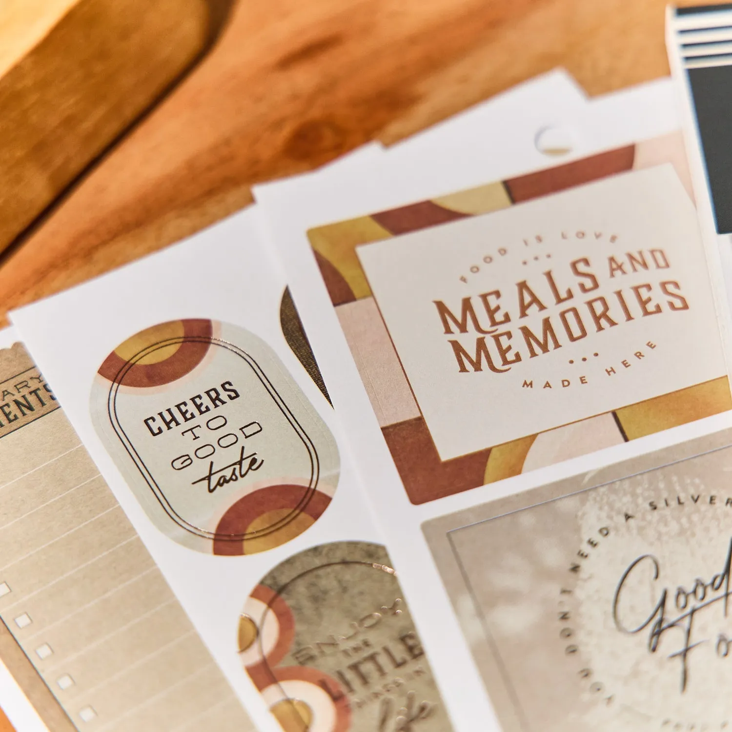 Happy Planner Rustic Roots stickers repas Classic 941 stickers