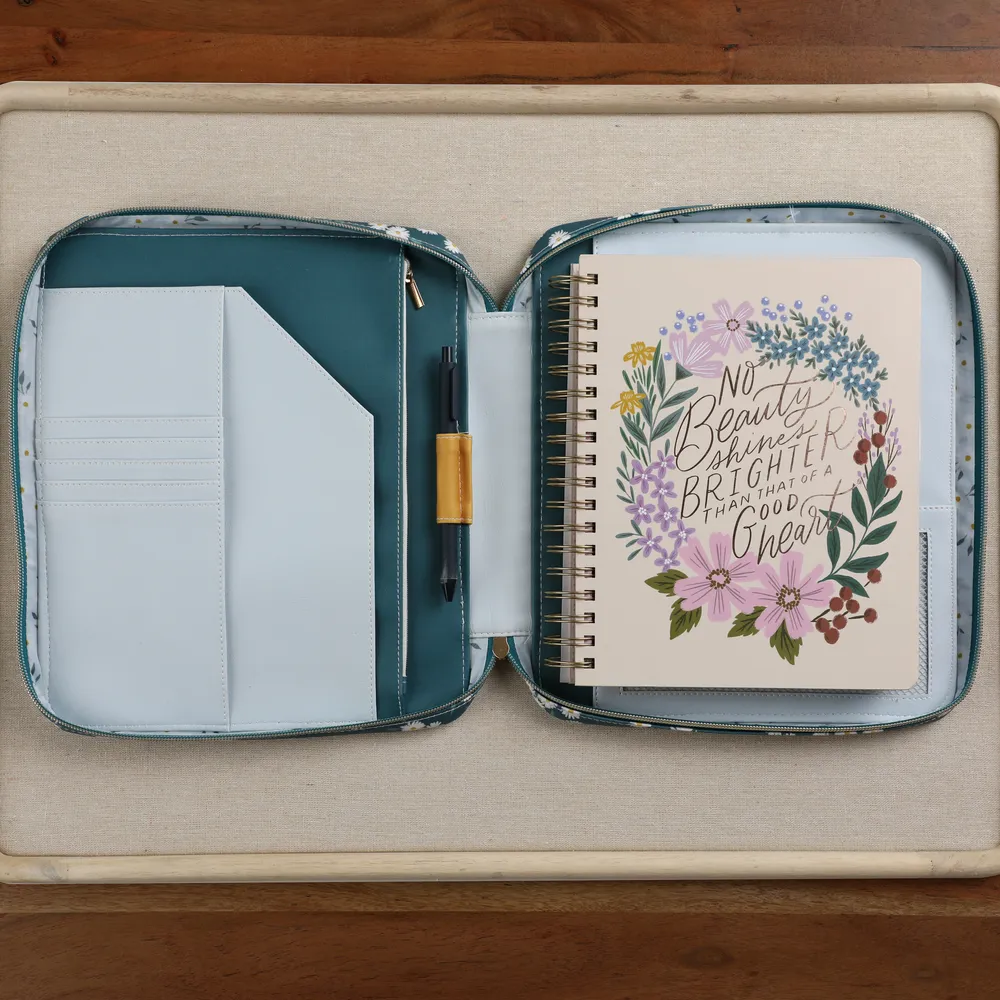 Happy Planner Made to Bloom Classic housse zippée floral
