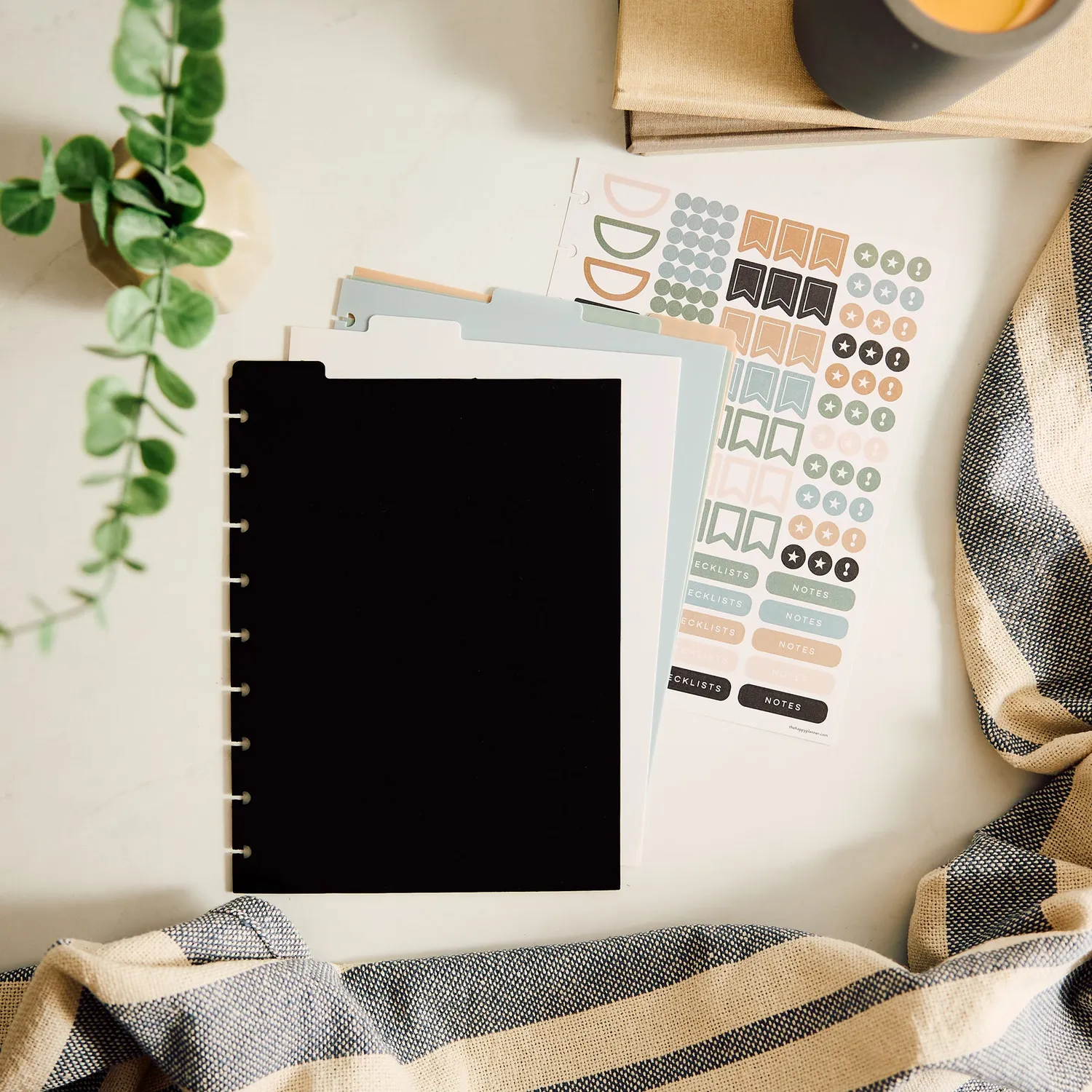Happy Planner Neutrals intercalaires plastique Classic lot 5 neutre