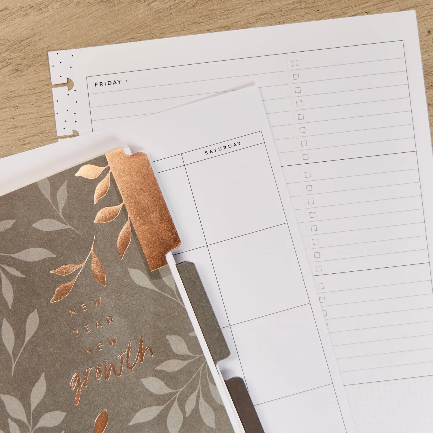 Happy Planner Modern Charm recharge Classic 4 mois non datée