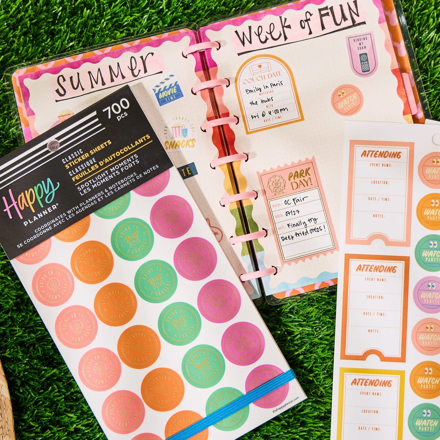 Happy Planner Spotlight Moments stickers 700 pièces