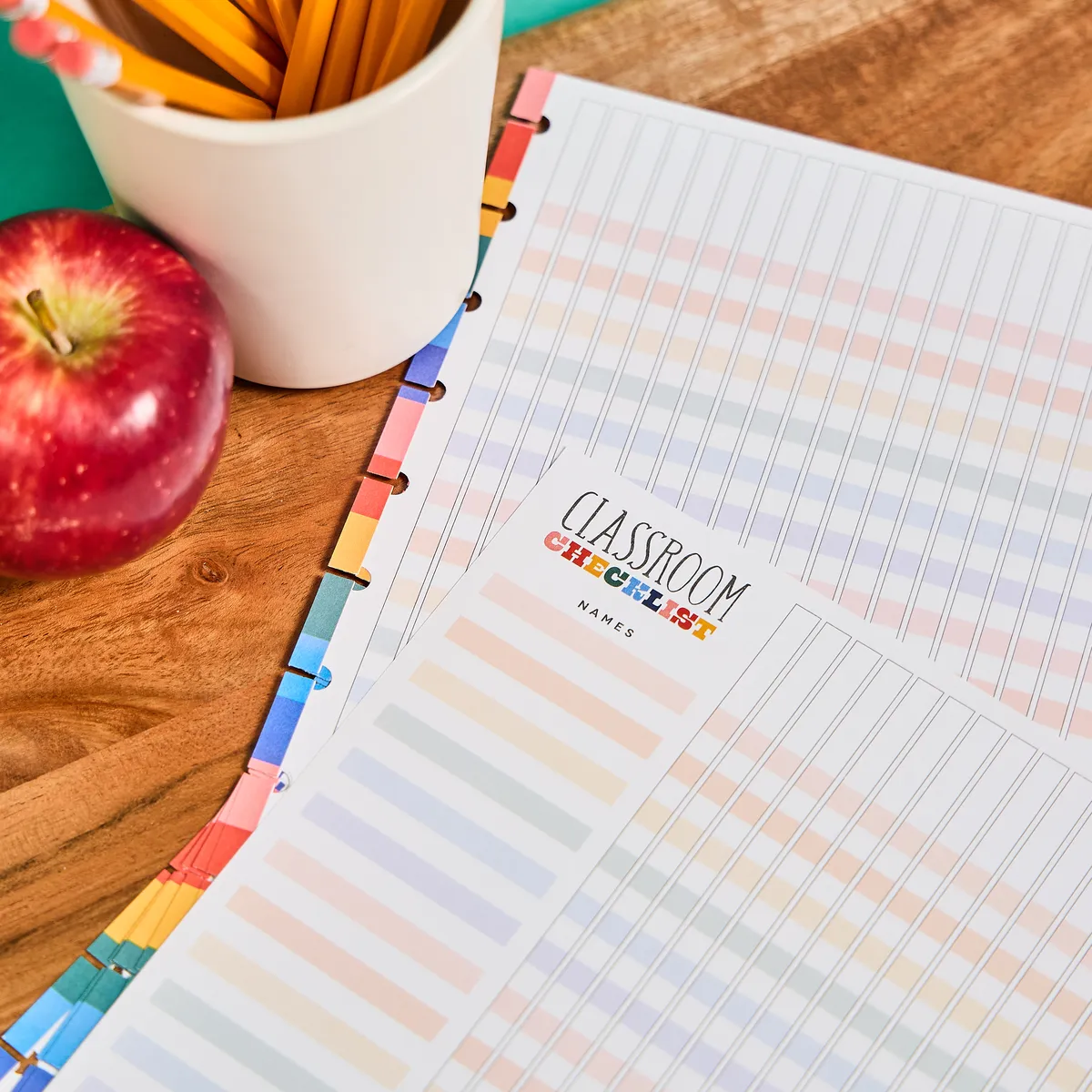 Happy Planner Teachers Are Heroes Big recharge checklist 40 feuilles