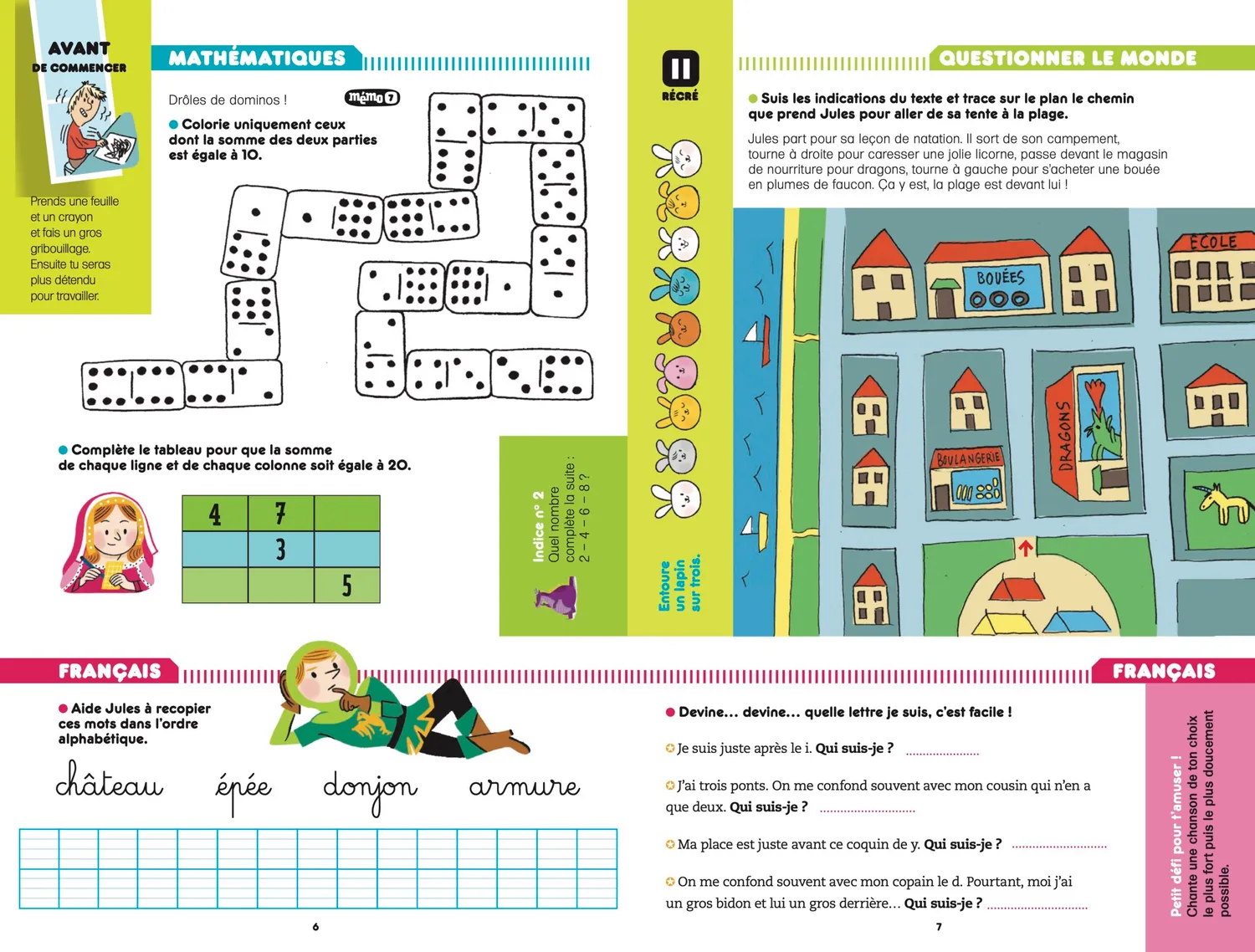 Les Incollables CP au CE1 2026 cahier de vacances 6/7 ans corrigés