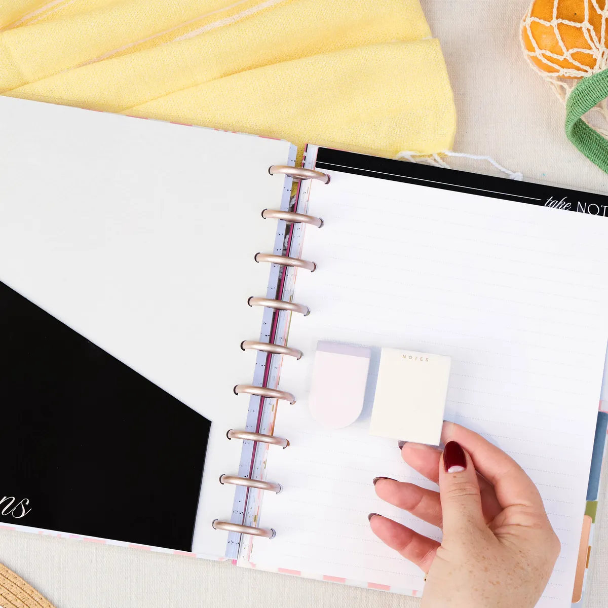 Happy Planner Classic Neutral Chic kit accessoires 7 pièces