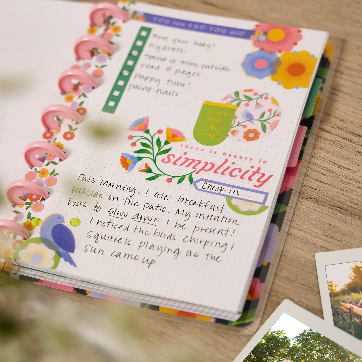 Happy Planner Bloom & Glow carnet mini pointillé 60 feuilles