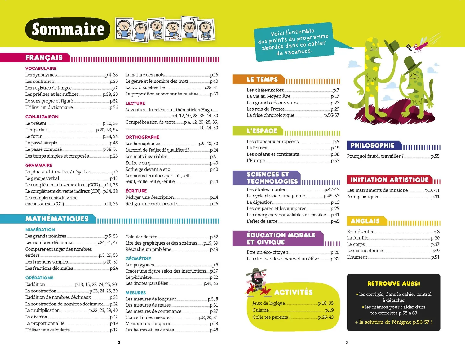 Les Incollables CM1-CM2 cahier de vacances 2018 révisions