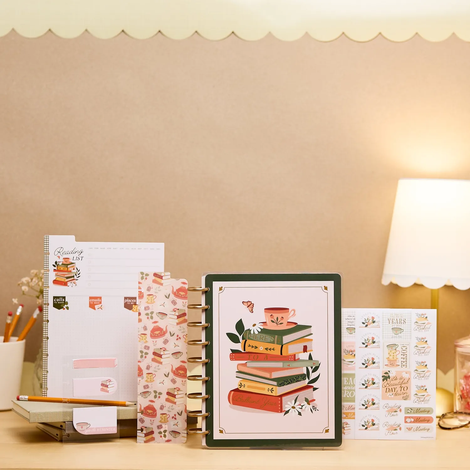 Happy Planner Reading Hour agenda enseignant Classic 2026-2027 coffret