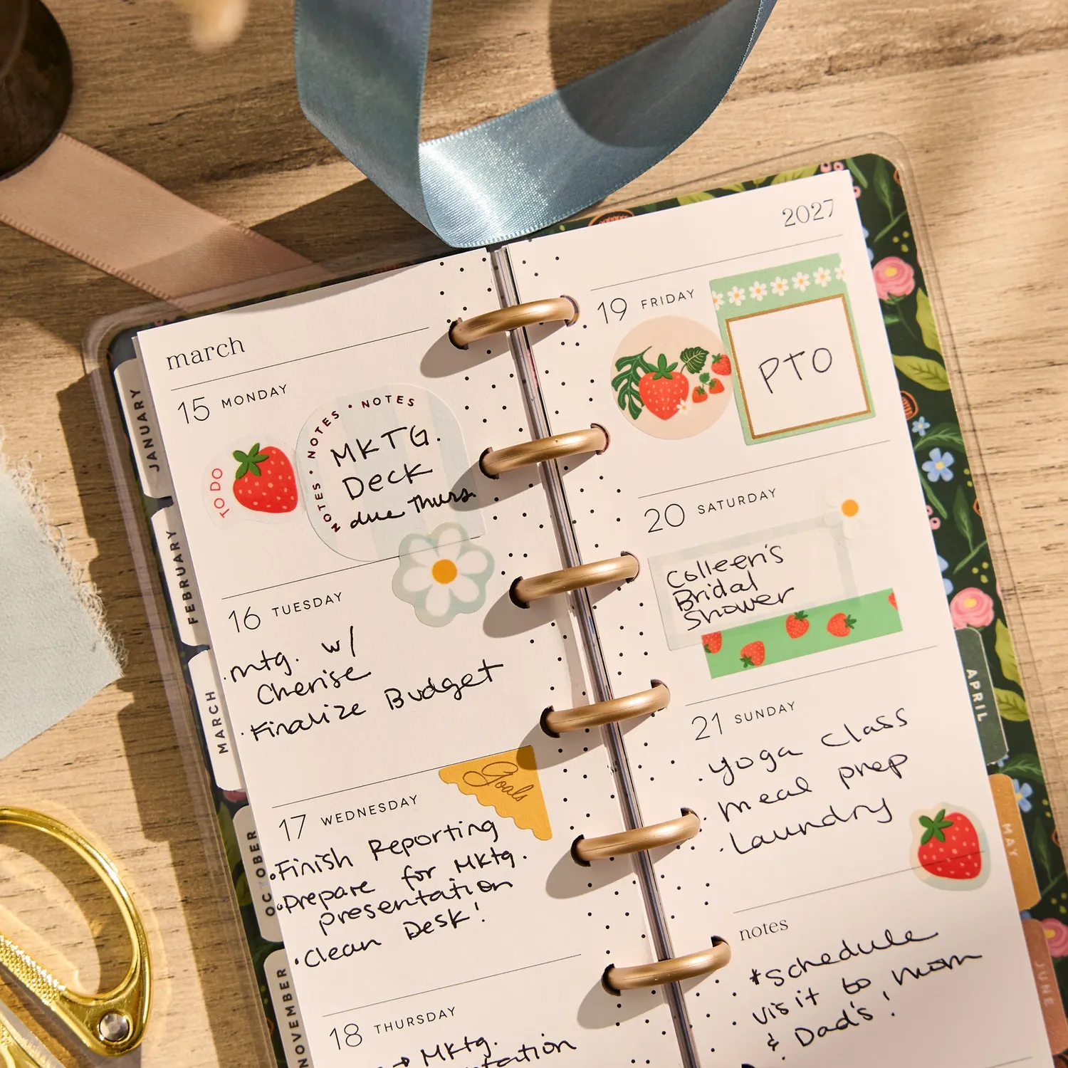 Happy Planner Country Charm agenda 2026-2027 mini horizontal