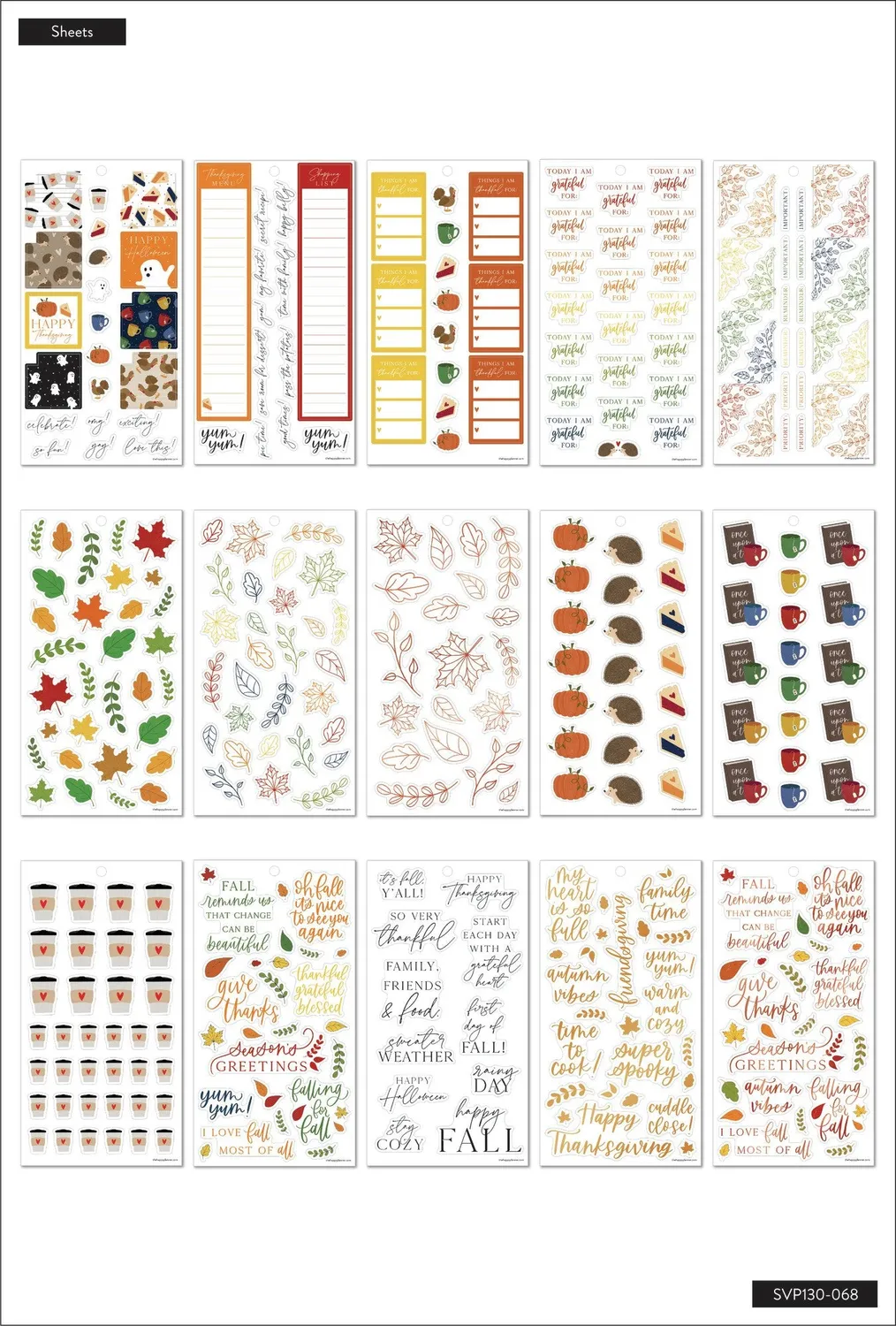 Me & My Big Ideas Seasonal Fall stickers value pack 869 automne