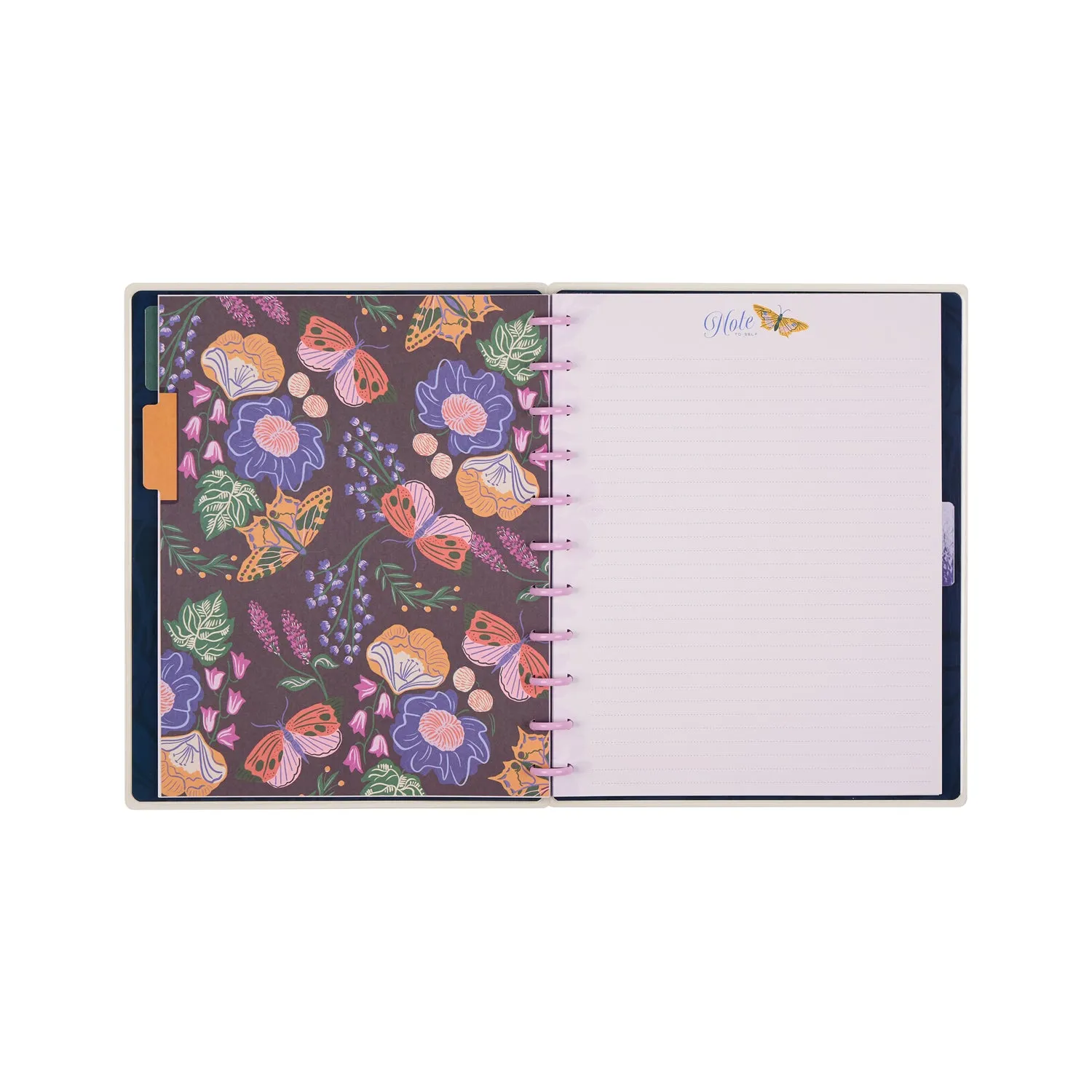 Happy Planner Butterfly Botanics carnet pointillé Big 60 feuilles