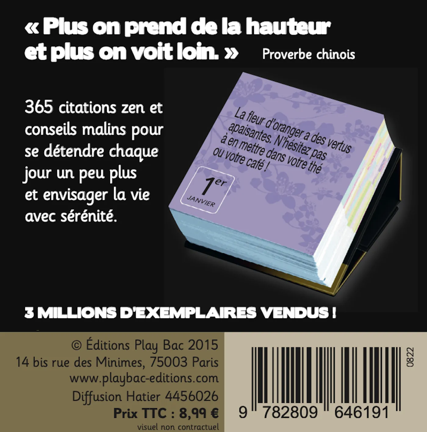Frigobloc 365 jours zen mini calendrier citations