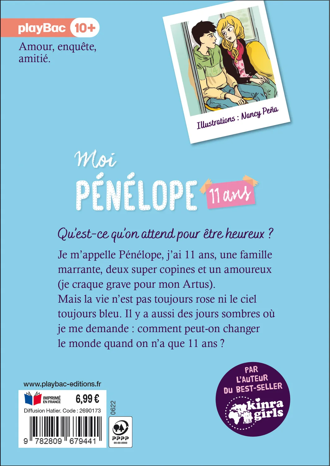 Moi Pénélope Tome 1 Qu’est-ce qu’on attend roman 11 ans