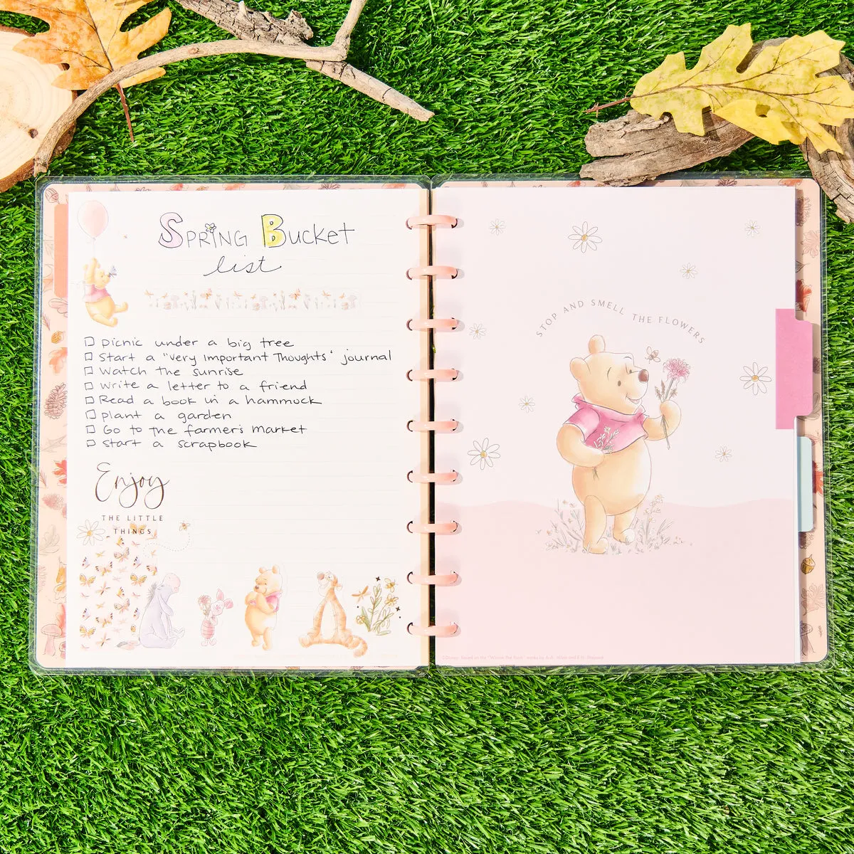 Happy Planner Winnie Pooh carnet ligné pointillé classic 60 feuilles