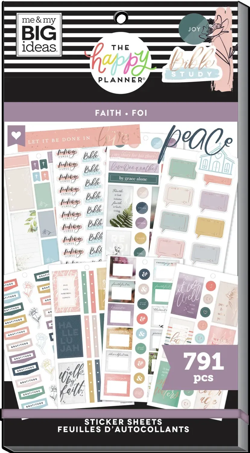 Happy Planner Walk By Faith stickers 30 pages 791 foi