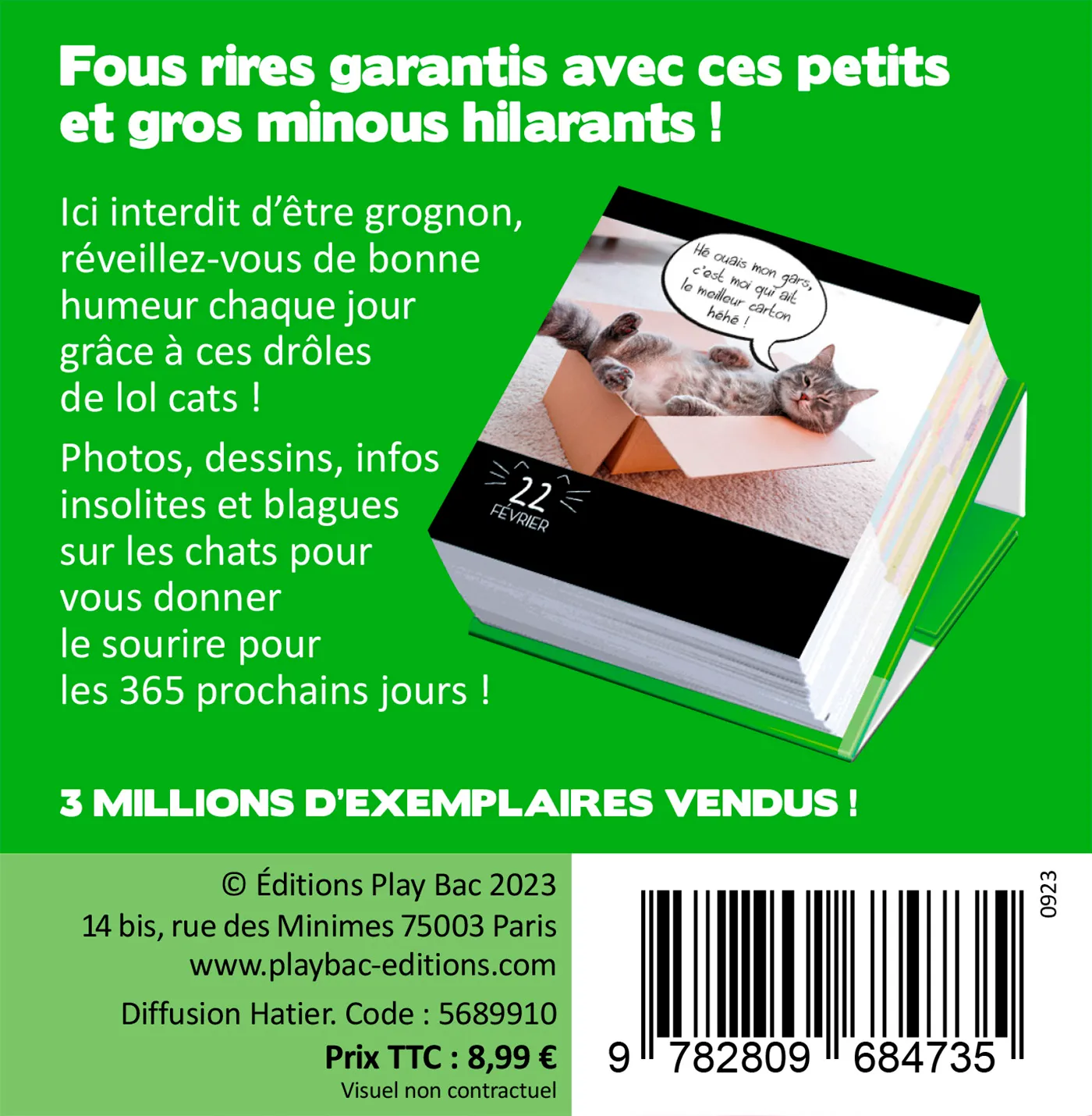 Frigobloc LOL Cats mini calendrier 365 jours chats