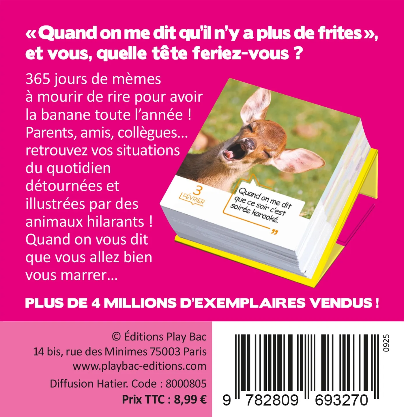 Frigobloc 365 mèmes hilarants mini calendrier humour