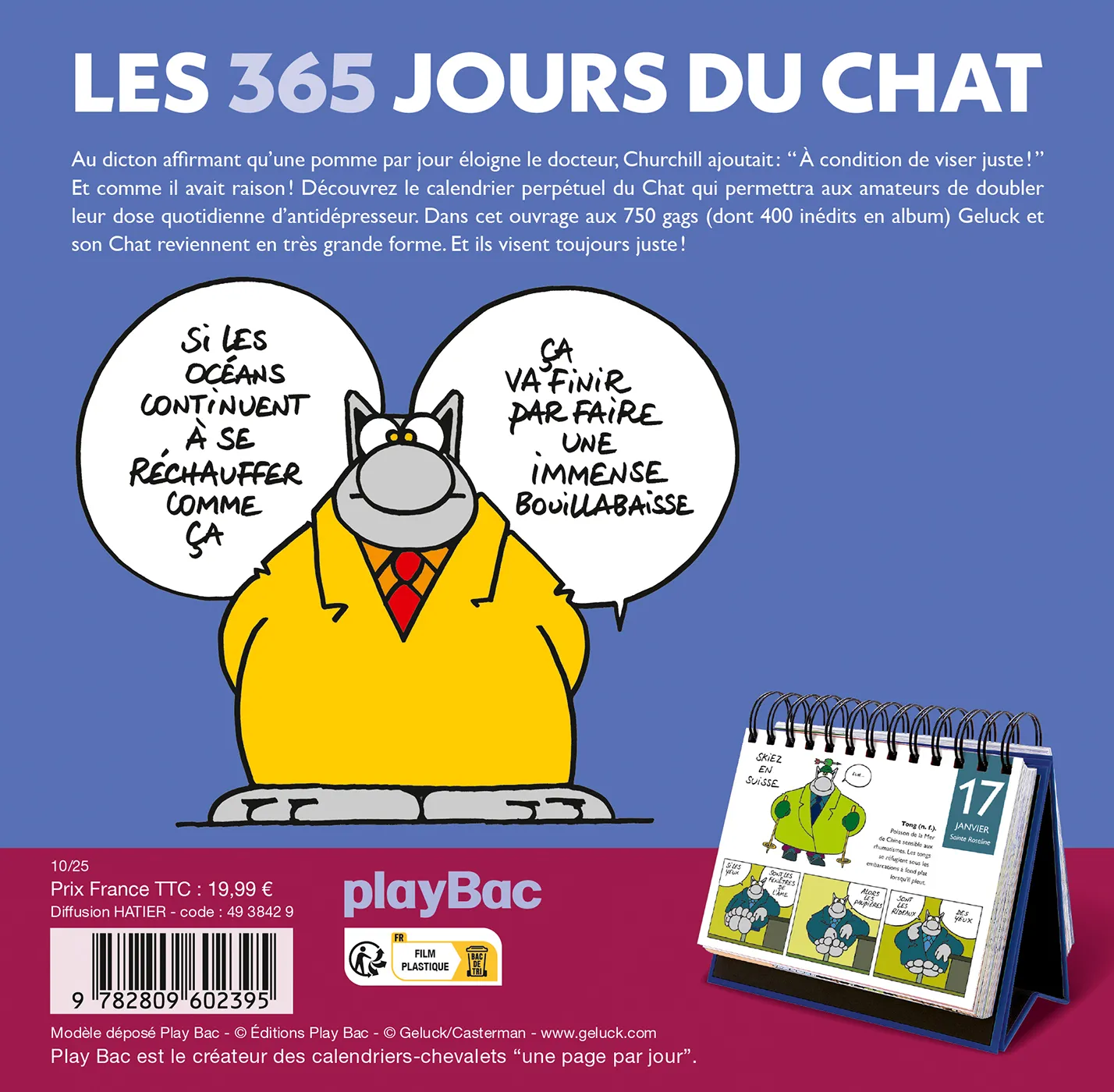 Frigobloc Les 365 jours du Chat Tome 2 calendrier humour