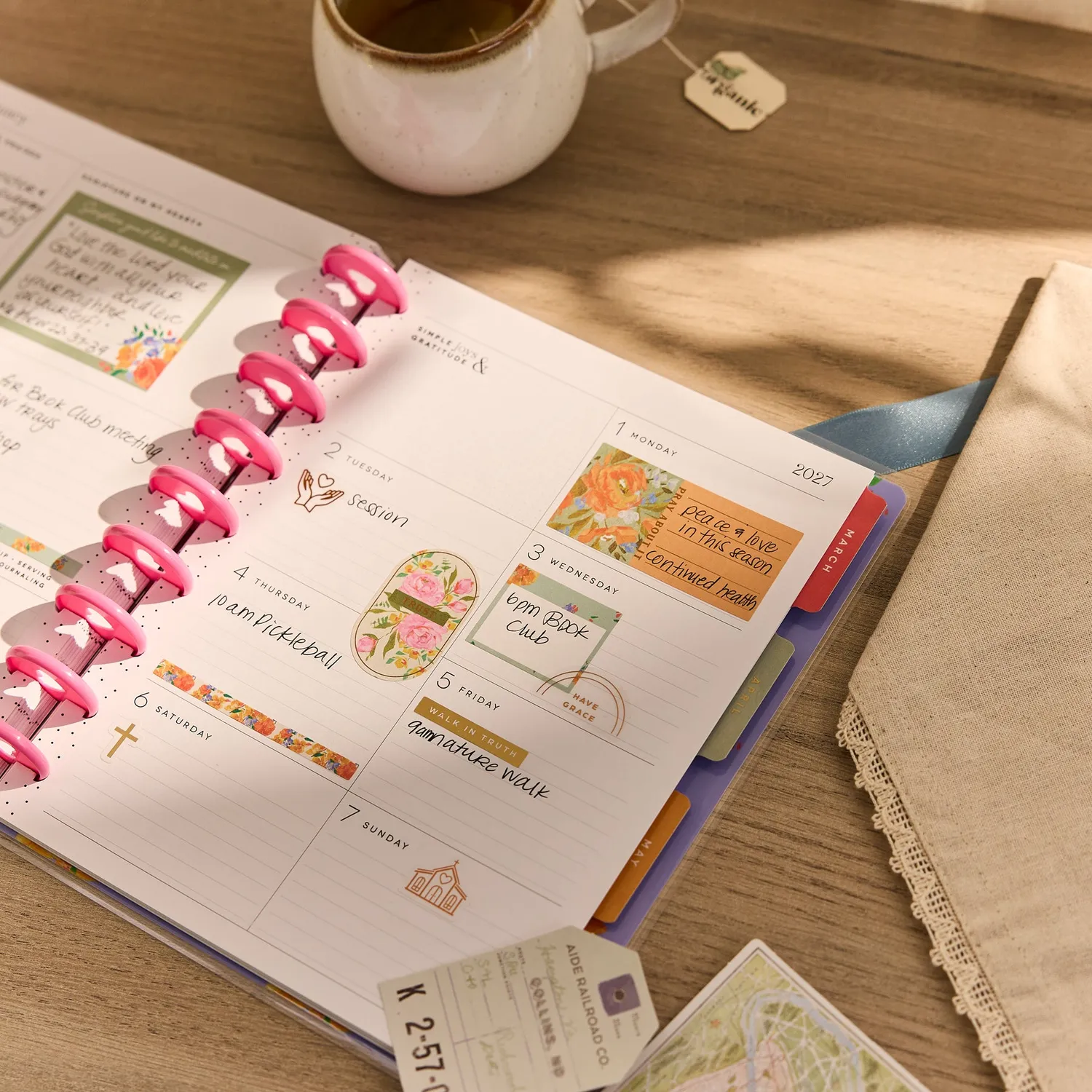 Happy Planner French Papers 2026-2027 agenda foi Classic
