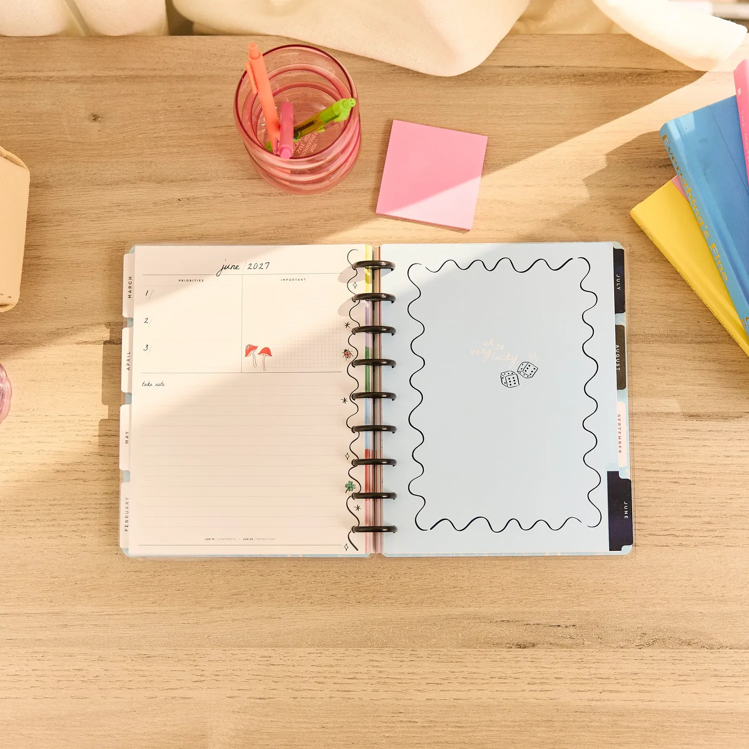 Happy Planner Lucky Day planner Classic horizontal 18 mois 2026-2027