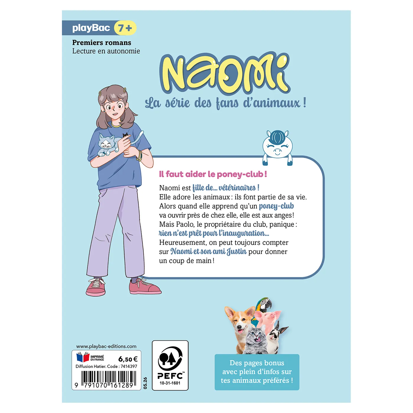 Frigobloc Naomi fille de vétérinaire Tome 4 roman poney-club
