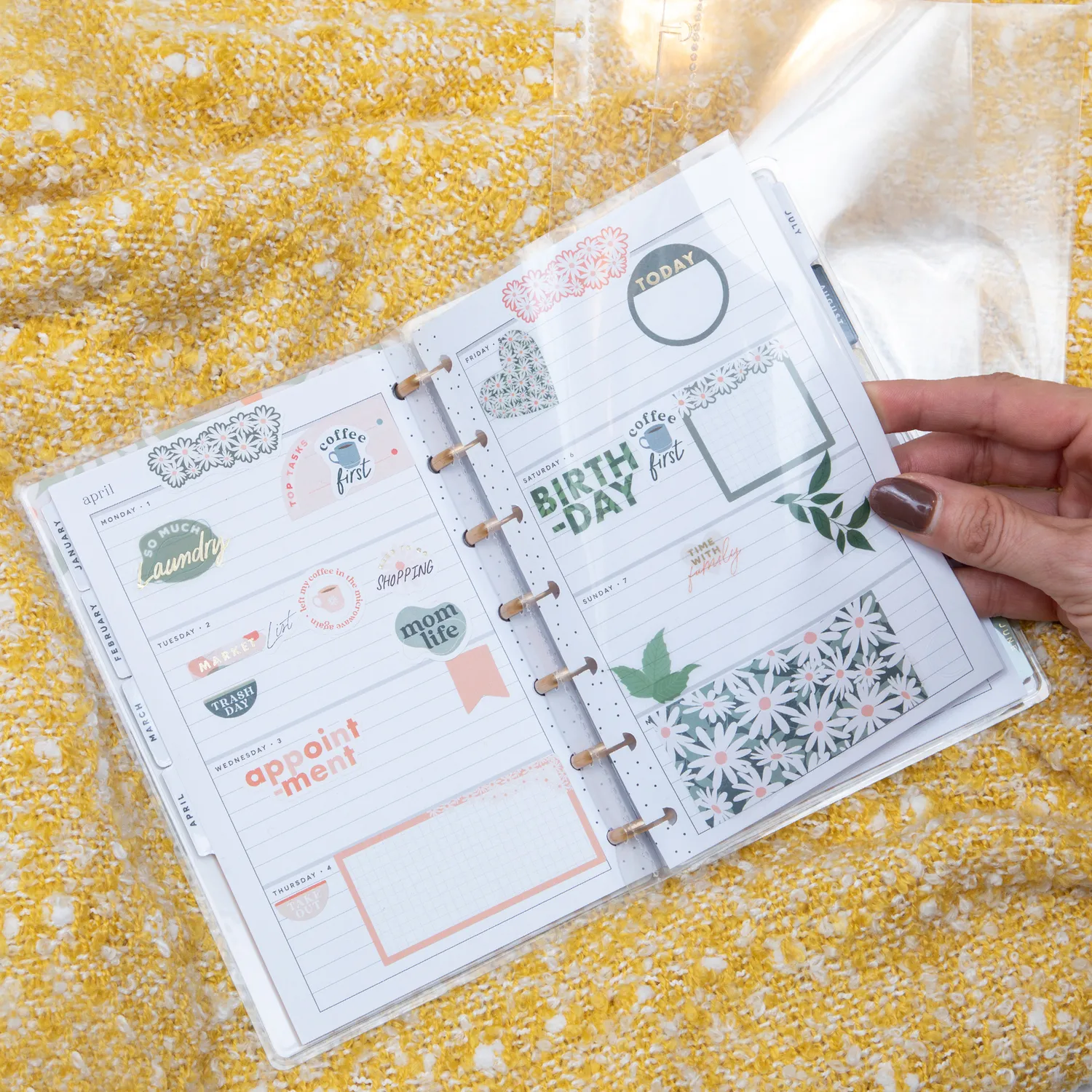 Happy Planner Everyday Mini protège-pages clips x12 transparent
