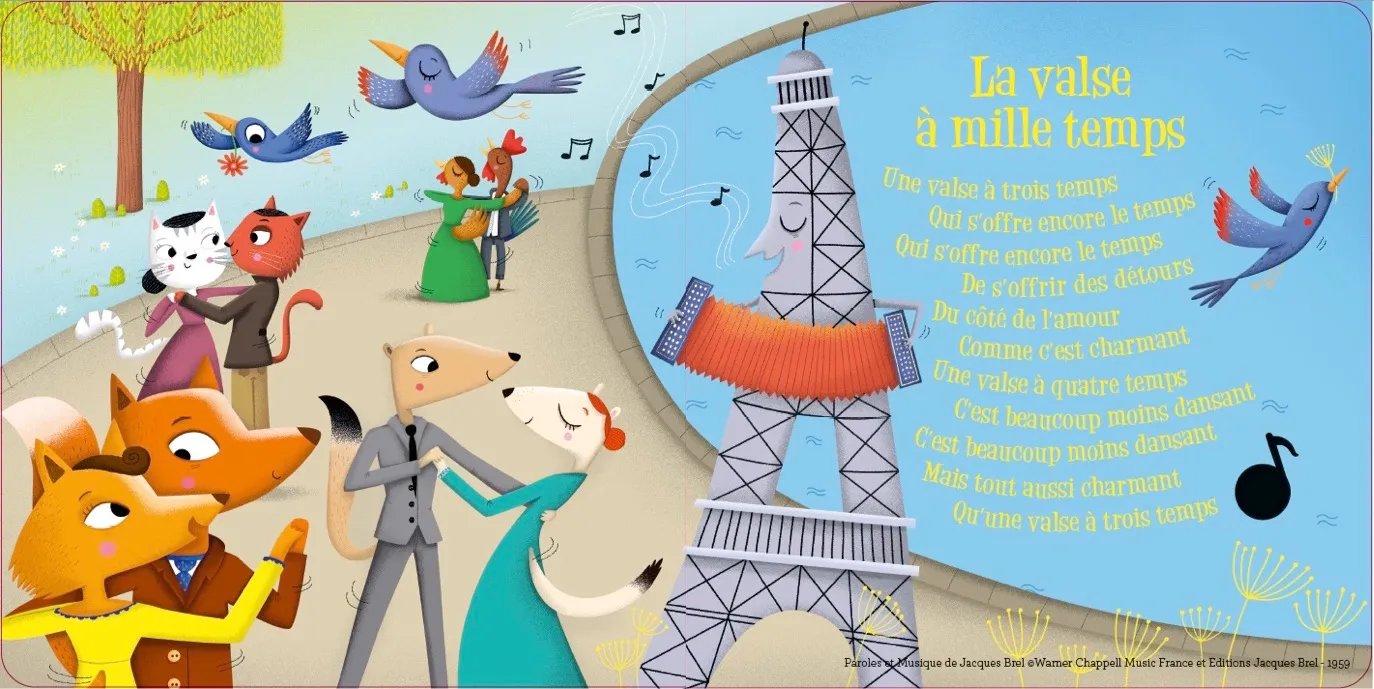 Jacques Brel Mon premier Jacques Brel livre musical bébé