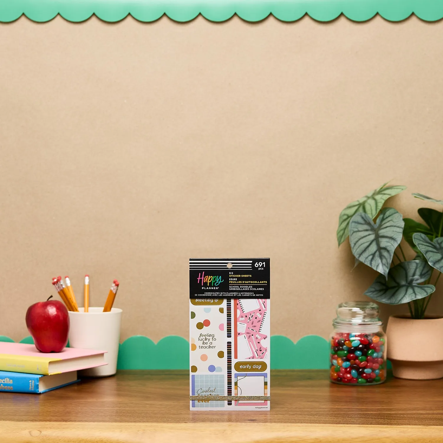 Happy Planner School Doodles stickers Big 30 feuilles rentrée