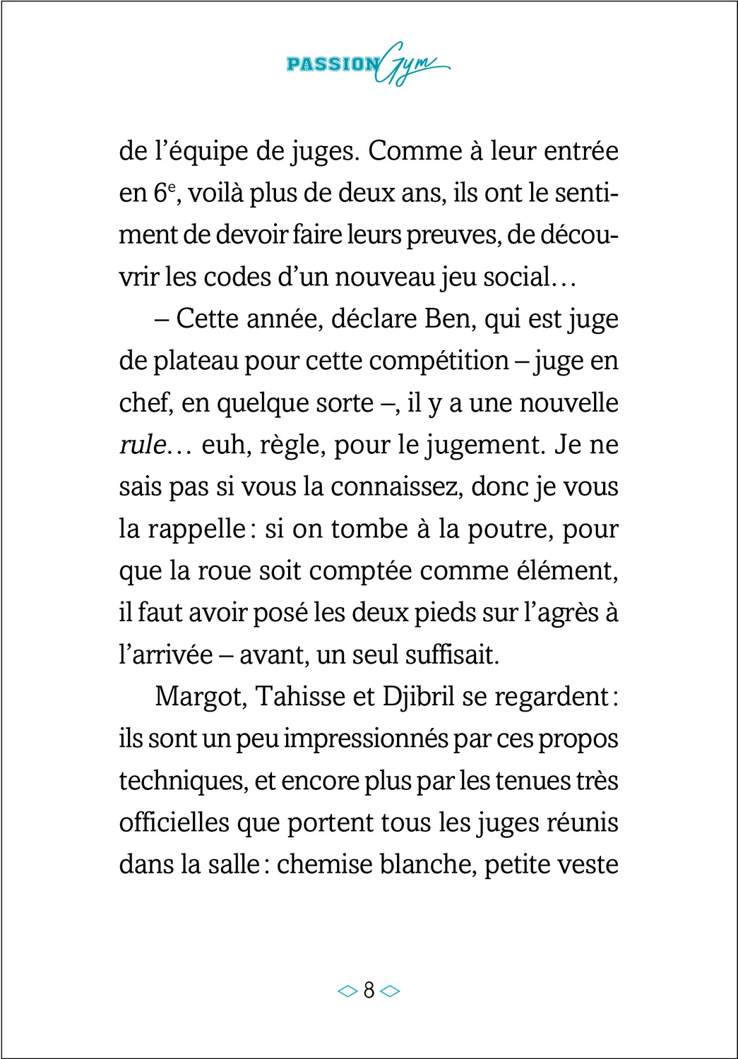 Frigobloc Passion Gym Tome 8 roman Quelle note pour Jade