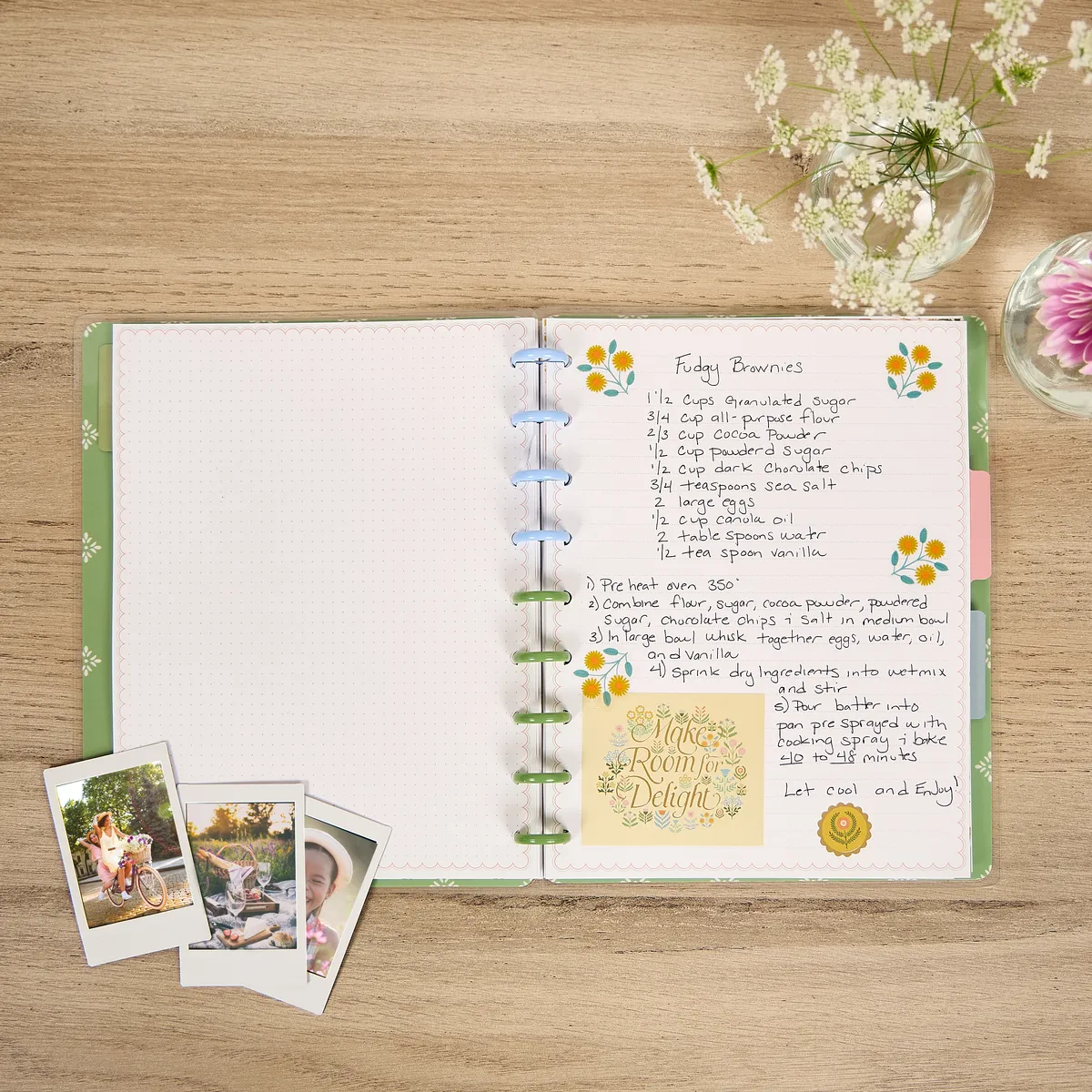 Happy Planner Cottage Charm carnet Classic ligné pointillé 60 feuilles