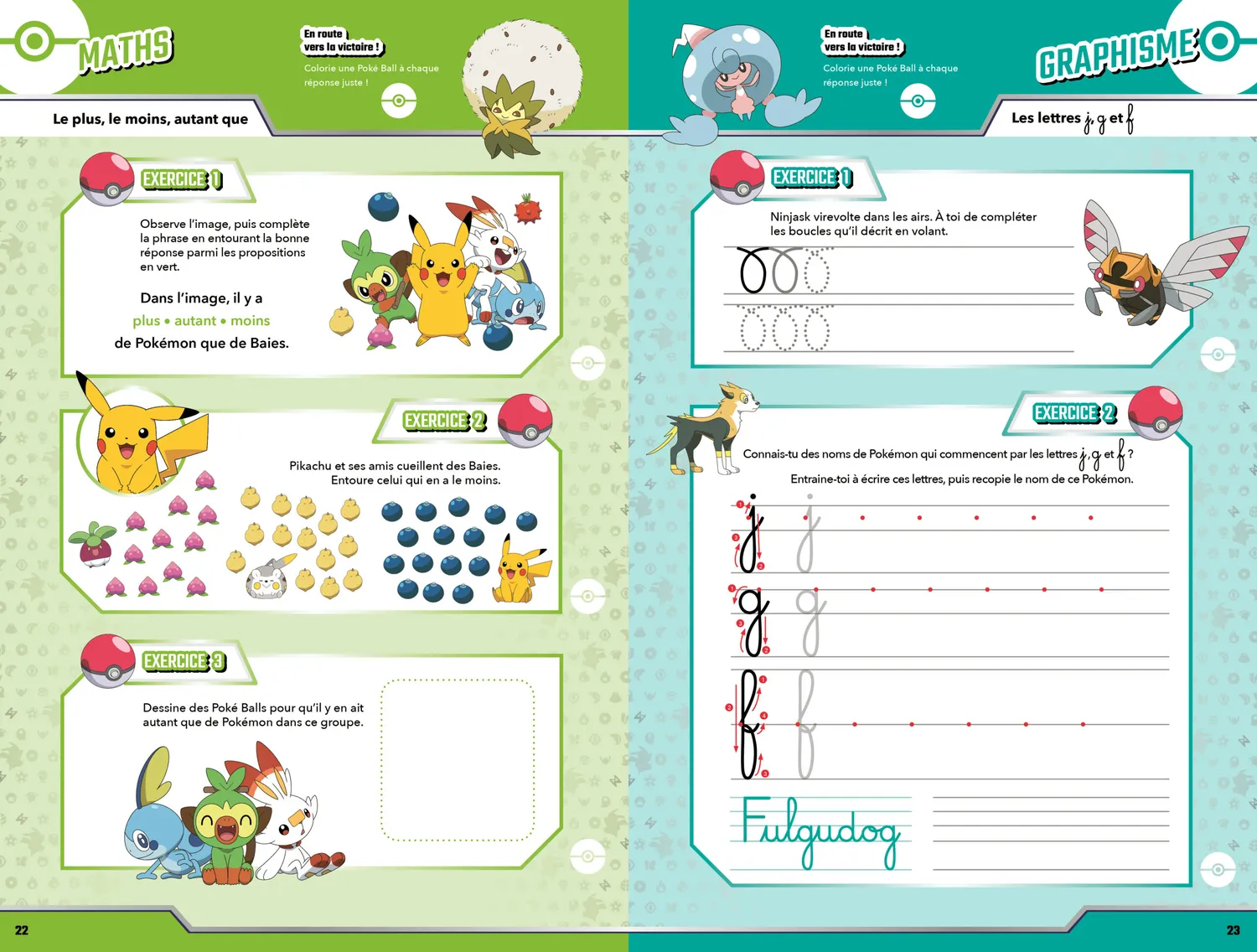 Les Incollables Pokémon Grande Section CP cahier vacances