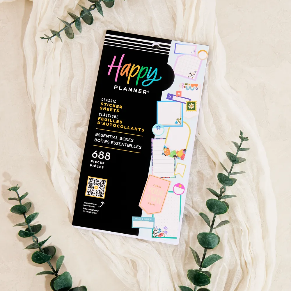 Happy Planner Essential Boxes stickers Classic 688