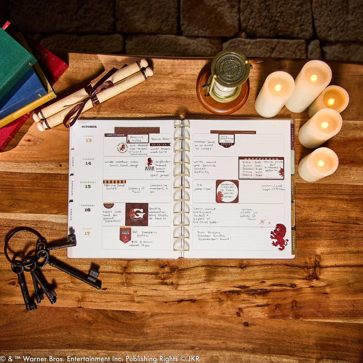 Happy Planner Harry Potter agenda enseignant big 2025-2026 12 mois