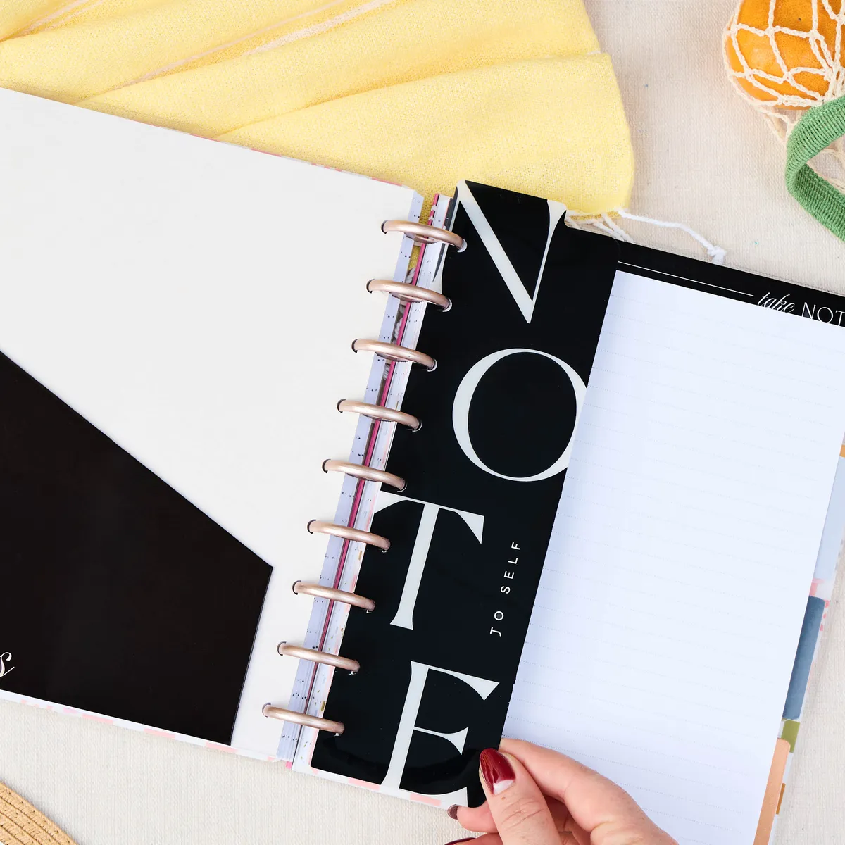 Happy Planner Classic Neutral Chic kit accessoires 7 pièces