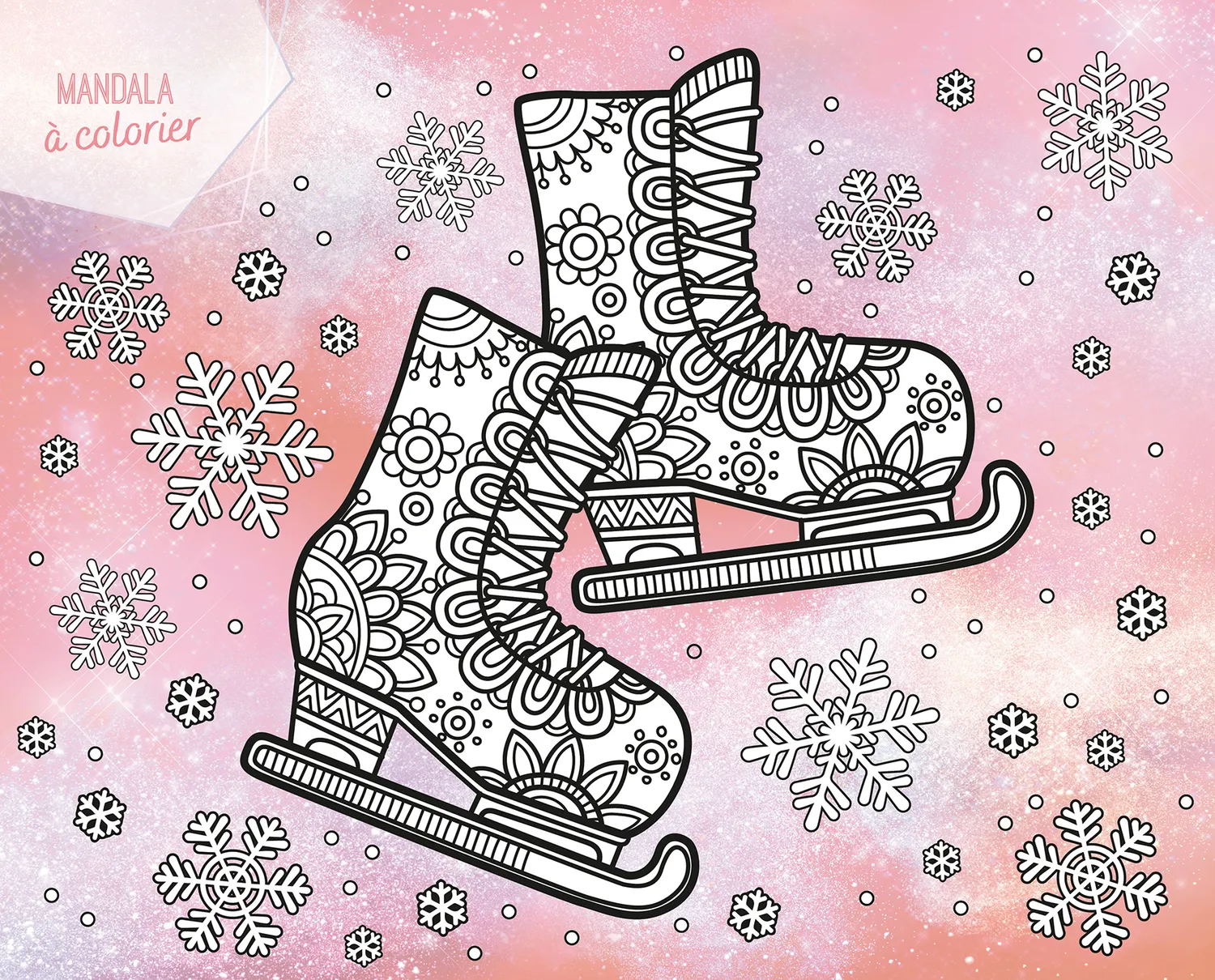 Frigobloc Licornes de rêve carnet créatif patinage 5 ans