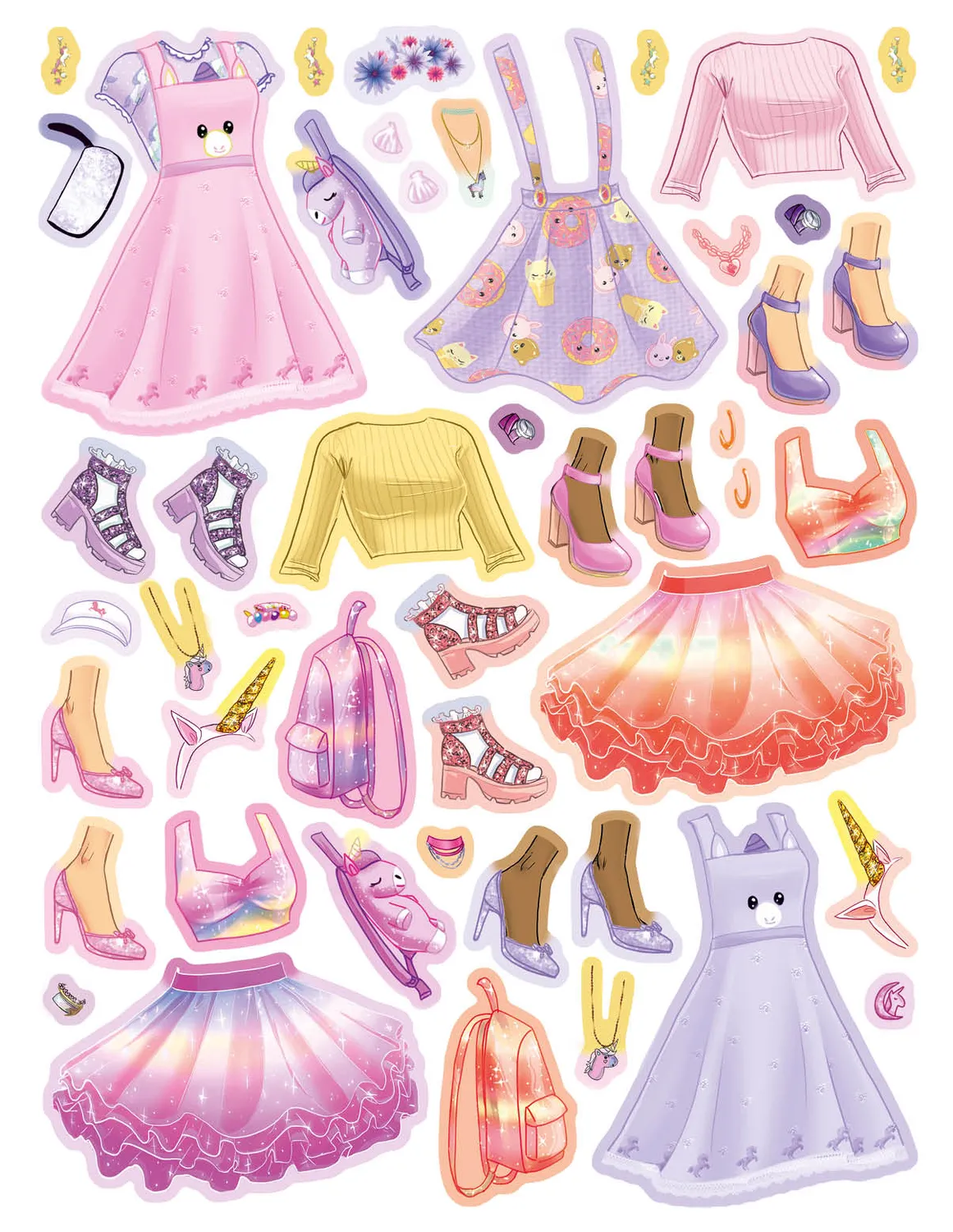Frigobloc Mes stickers mode Licorne cahier 260 stickers