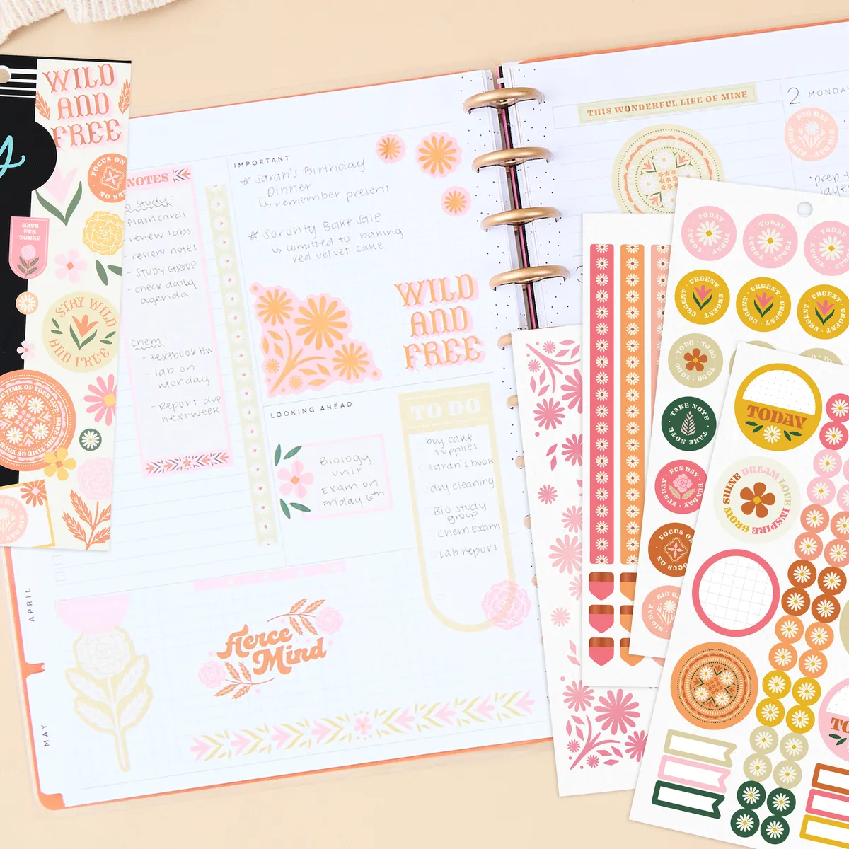 Happy Planner Western Wildflower stickers value pack 820