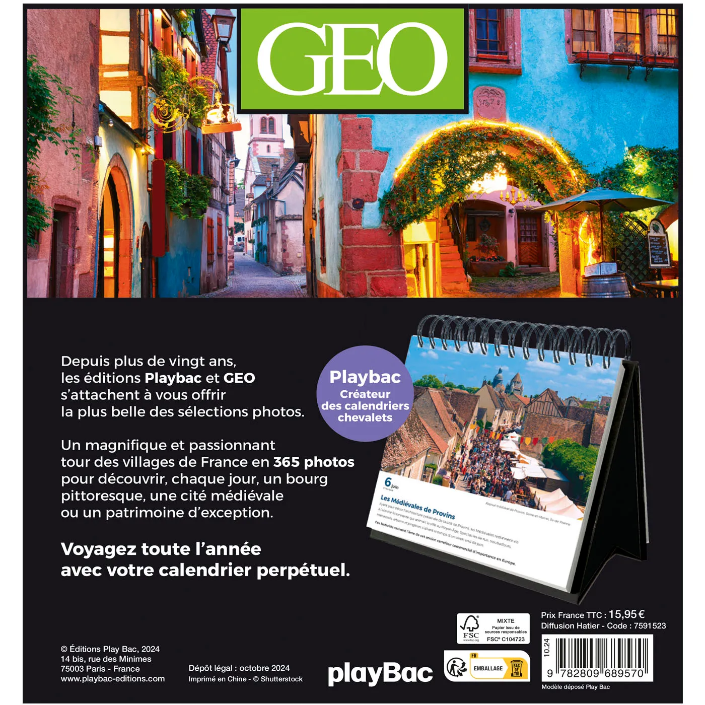 GEO Villages de France remarquables calendrier 365 jours