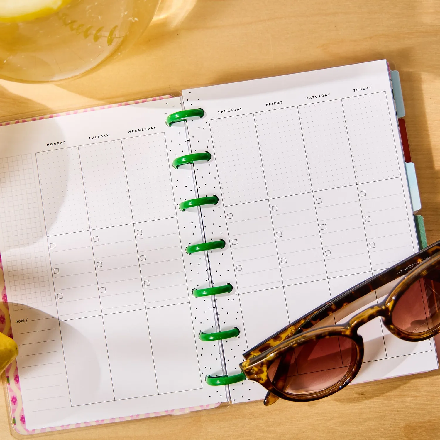 Happy Planner Palm Beach Mini agenda checklist 12 mois