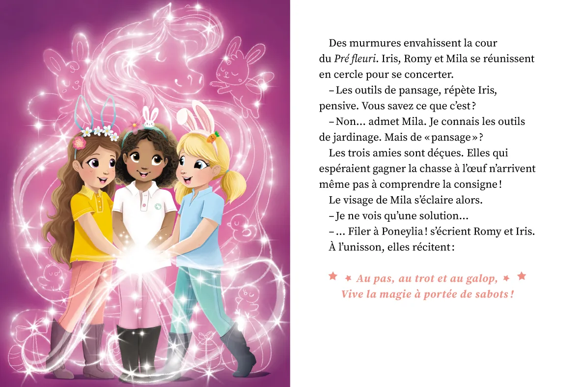 Une Deux Trois Cavalières tome 7 chasse aux oeufs roman