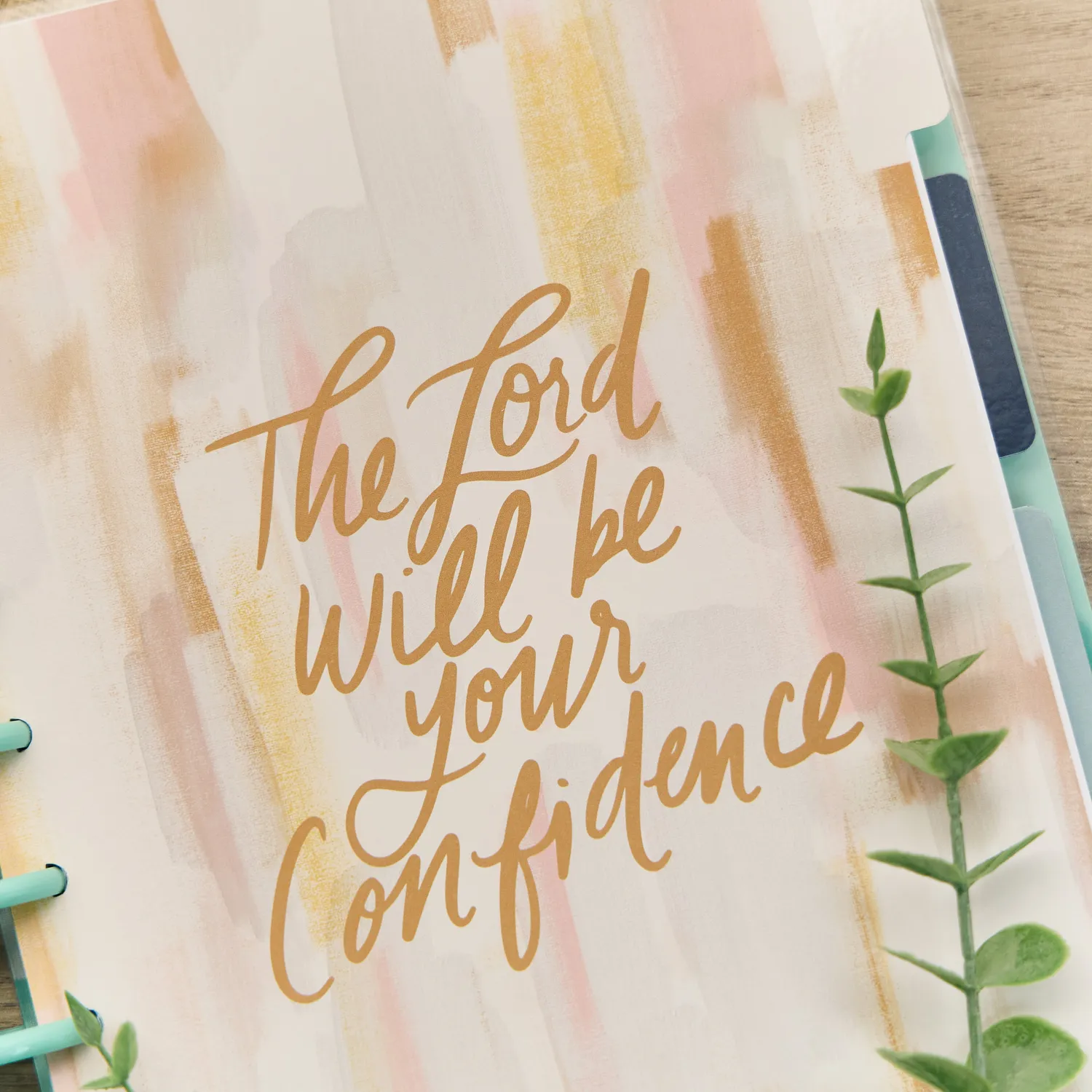 Happy Planner Watercolor Grace journal guidé Classic 80 feuilles