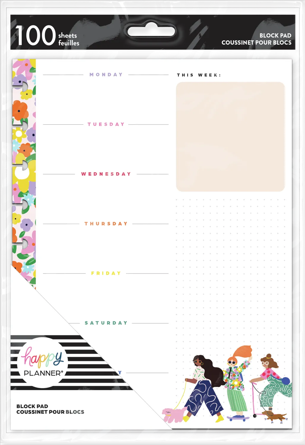 Happy Planner Groovin Movin Classic bloc-notes 100 feuilles